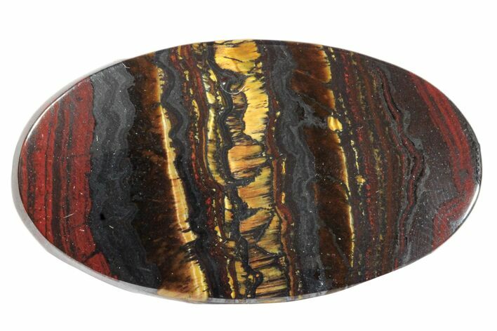 Tiger Iron Stromatolite Oval Cabochon #171320
